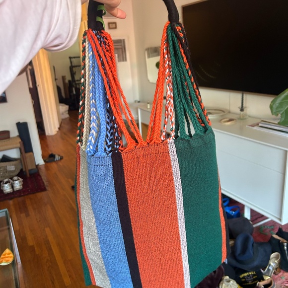 MARNI STRIPED HAMMOCK TOTE BAG - Picture 2 of 5